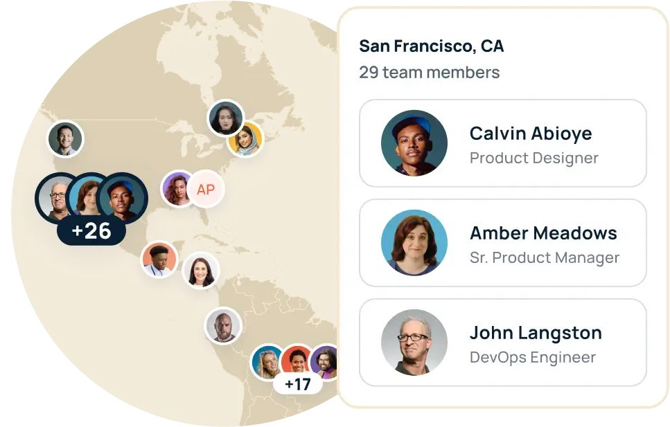 Discover your org’s reach with the employee map