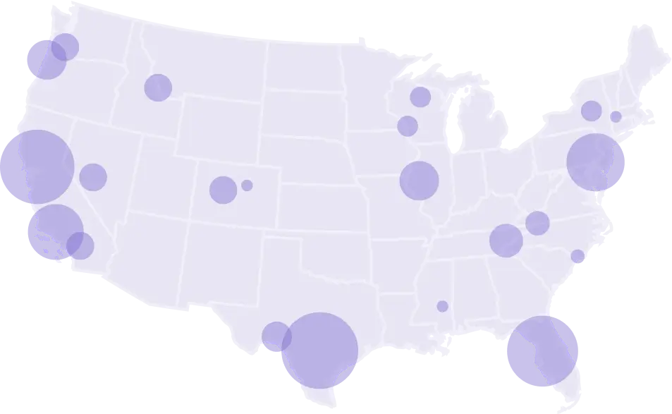 View your org’s geographic composition and find employee hubs
