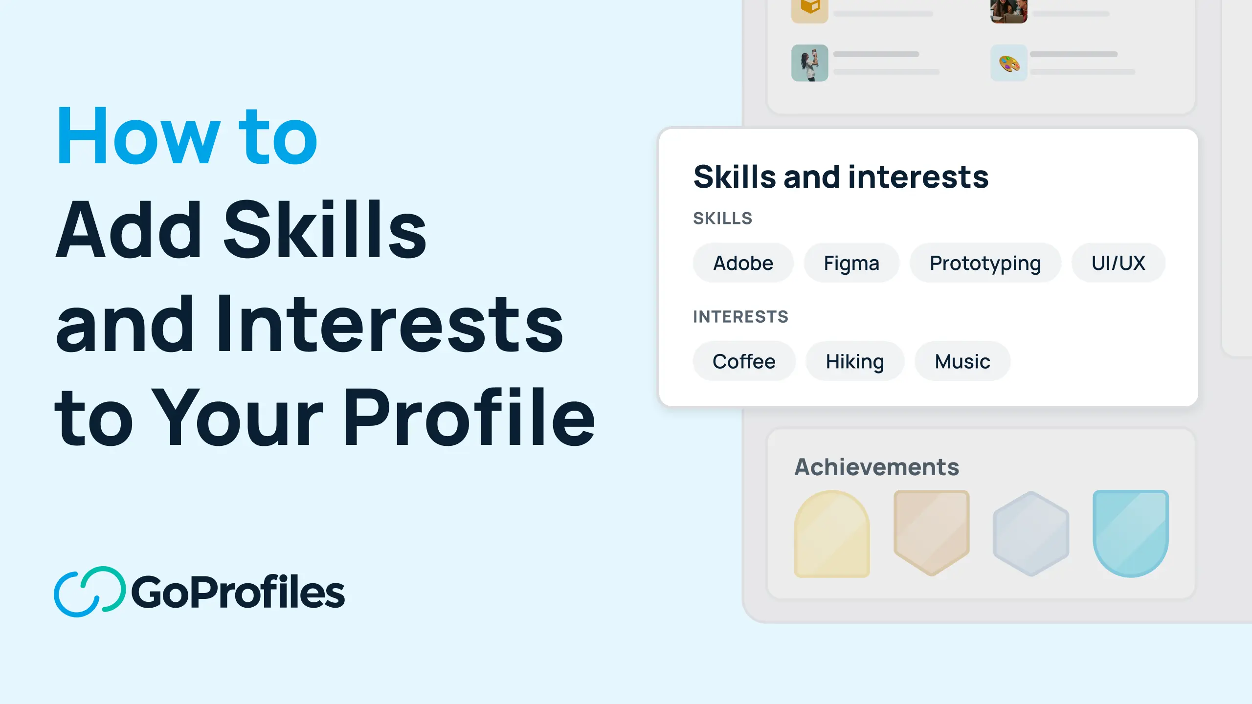 GoProfiles for Employee Engagement: Interactive video walkthrough of the GoProfiles Skills and Interests feature